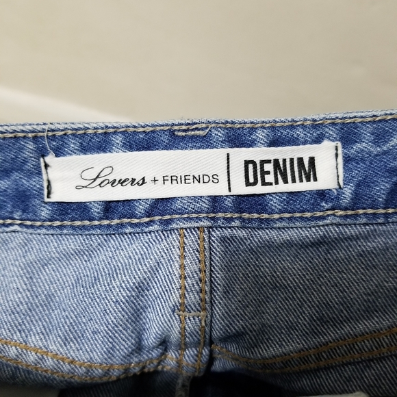 Lovers Friends Mini Skirt Elijah Cut Out Denim 26 - Picture 11 of 16